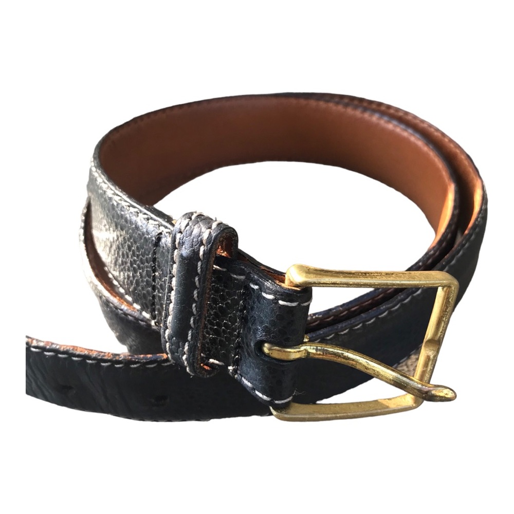 Cole Haan Pebble Leather Black Belt